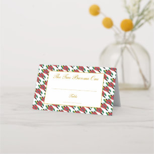 DOMINICA Personalised Wedding Celebration Place Card