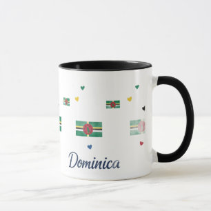 Dominica Roots Pattern Mug Caribbean Flag