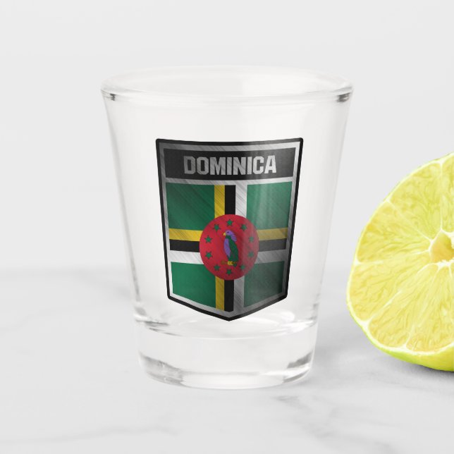 Dominica Shot Glass (Front)