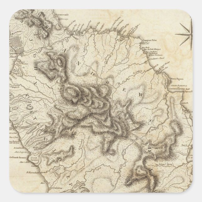 Dominica Square Sticker (Front)