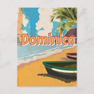 Dominica Vintage vacation Poster Postcard