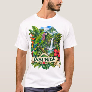 Dominica Watercolor Island T-Shirt