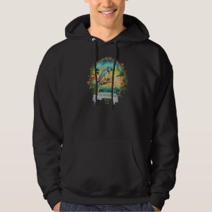 Dominica West Indies Vintage Tropical Parrot Vacat Hoodie