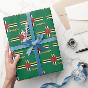 Dominica Wrapping Paper, Dominica Flag patriots Paper