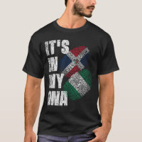Dominican And Nigerian Mix DNA Heritage Flag 