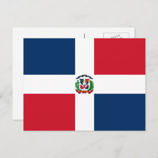 Dominican Flag, Flag of Dominican Republic Postcard