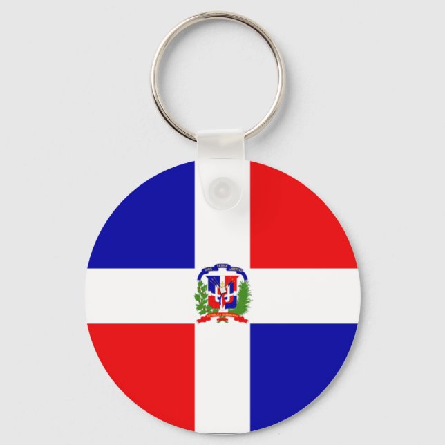 Dominican Flag Key Ring (Front)