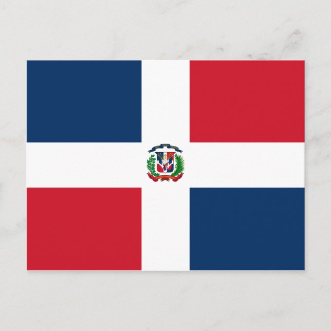 Dominican Flag Postcard (Front)