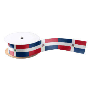 Dominican flag ribbon satin ribbon