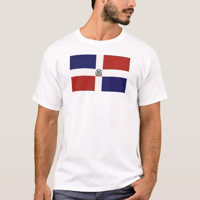 DOMINICAN+FLAG T-Shirt (Front)