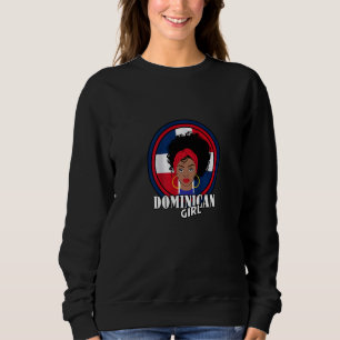 Dominican Girl Dominican Republic Flag Sweatshirt