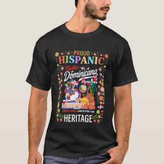 Dominican Hispanic Heritage Month Flag Idea Kids D T-Shirt