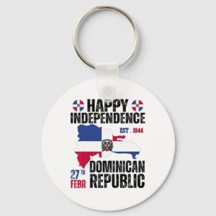 Dominican Independence Day Dominican Republic Cele Key Ring