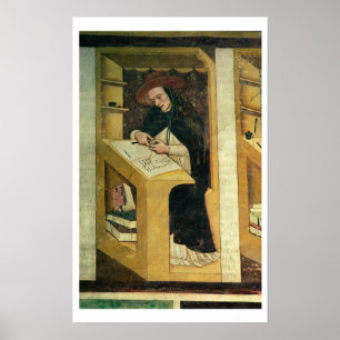 Dominican Monk at his Desk, from the Cycle of 'For Poster