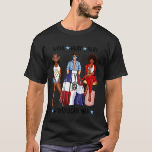 Dominican Nan From Dominica Nanny Grandma Patrioti T-Shirt