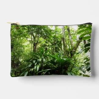 Dominican Rain Forest I Tropical Green Nature Accessory Pouch