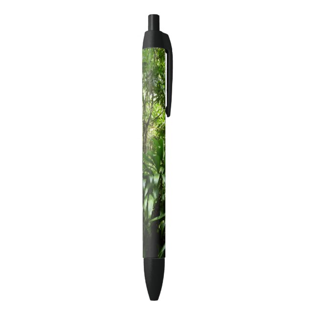 Dominican Rain Forest I Tropical Green Nature Black Ink Pen (Bottom (Vertical))