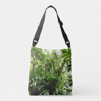 Dominican Rain Forest I Tropical Green Nature Crossbody Bag