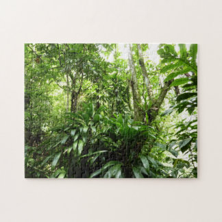 Dominican Rain Forest I Tropical Green Nature Jigsaw Puzzle