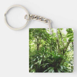Dominican Rain Forest I Tropical Green Nature Key Ring