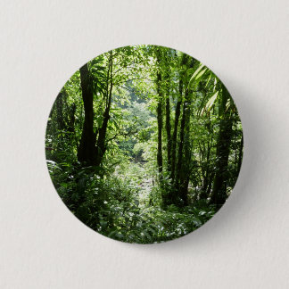 Dominican Rain Forest II Tropical Green 6 Cm Round Badge