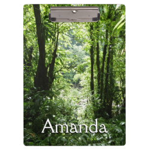 Dominican Rain Forest II Tropical Green Clipboard