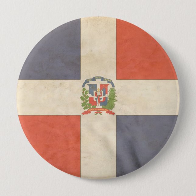 DOMINICAN REPUBLIC 10 CM ROUND BADGE (Front)
