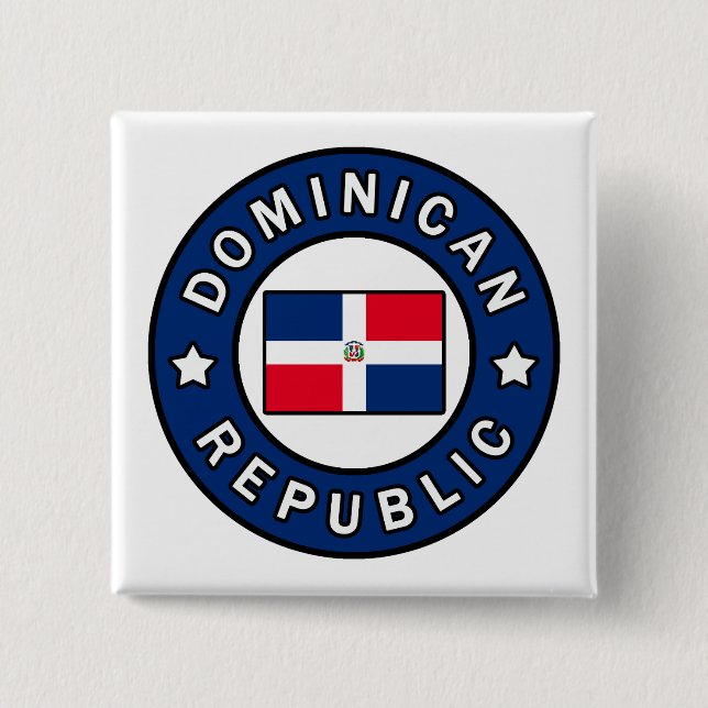 Dominican Republic 15 Cm Square Badge (Front)