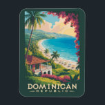 Dominican Republic Beach Illustration Travel Art Magnet<br><div class="desc">Dominican Republic in a vector art style. From relaxing in Punta Cana to exploring the historic streets of Santo Domingo or adventuring in the mountains of Jarabacoa,  this destination offers the perfect mix of relaxation and exploration.</div>