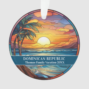 Dominican Republic Beach Vacation Ornament