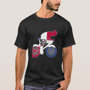 Dominican Republic Biker Nation Rider World Flags T-Shirt