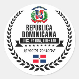 Dominican Republic Classic Round Sticker