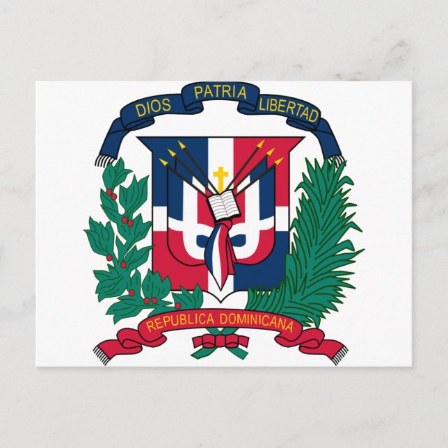 Dominican Republic Coat of arms  DO Postcard (Front)