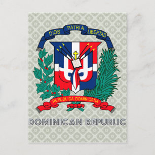 Dominican Republic Coat of Arms Postcard