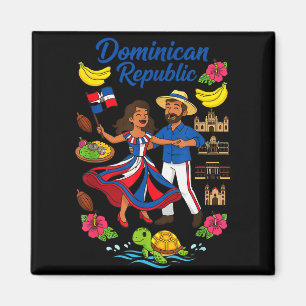 Dominican Republic Culture Dancing Travel  Magnet