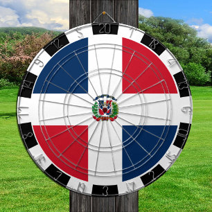 Dominican Republic Dartboard & Flag / game board