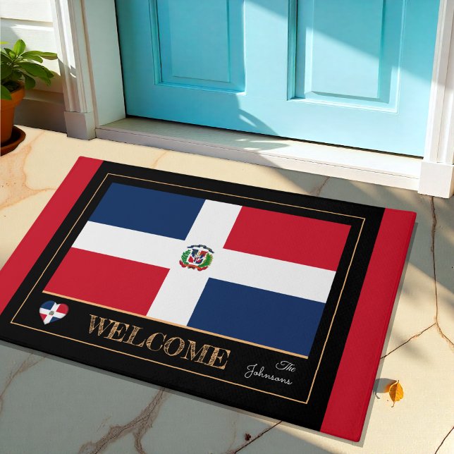Dominican Republic & Dominican Flag house/ Welcome Doormat (Creator Uploaded)