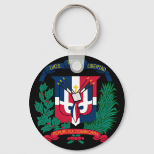 dominican republic emblem key ring