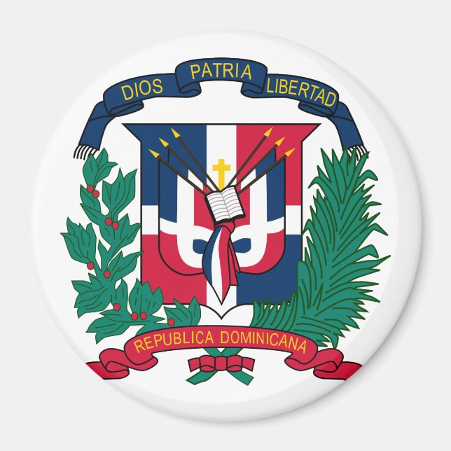dominican republic emblem magnet (Front)