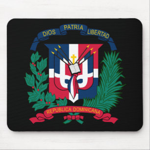 dominican republic emblem mouse pad