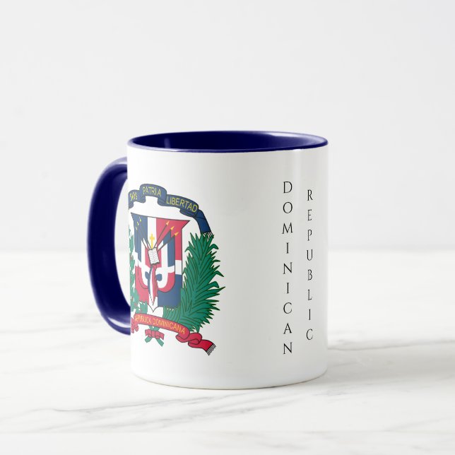 dominican republic emblem mug (Front Left)