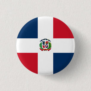 Dominican Republic Flag 3 Cm Round Badge