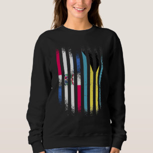 Dominican Republic Flag Bahamas Grown Country Flag Sweatshirt