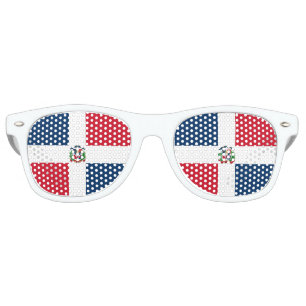 Dominican Republic Flag Bandera Party Sunglasses