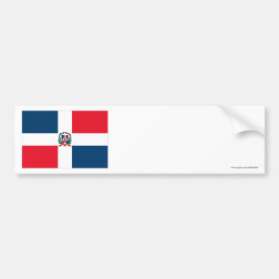 Dominican Republic Flag Bumper Sticker