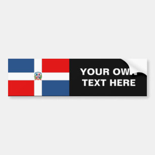 Dominican Republic Flag Bumper Sticker