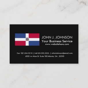 Dominican Republic Flag Business Card