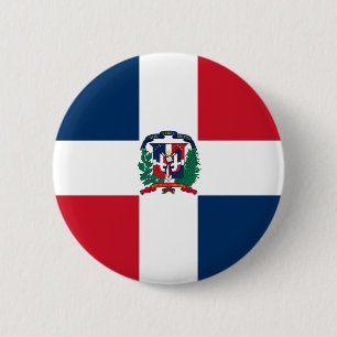 Dominican Republic Flag Button