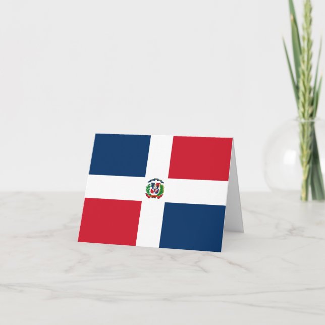 Dominican Republic Flag Card (Front)