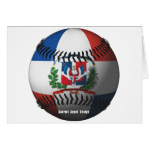 Dominican Republic Flag Covered Baseball